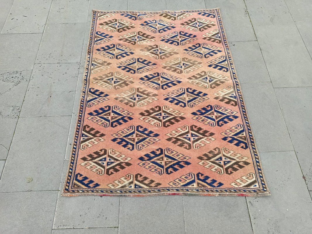 Vintage Turkish Dosemealti Wool Rug 2'4" x 4'3" (1 of 6)