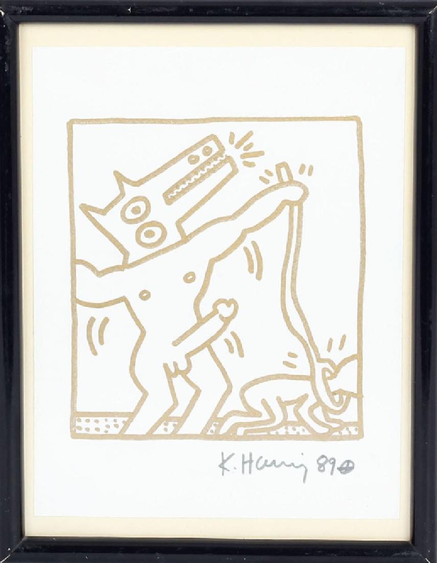 After Keith Haring American (1958-1990) Marker on Paper (1 of 7)