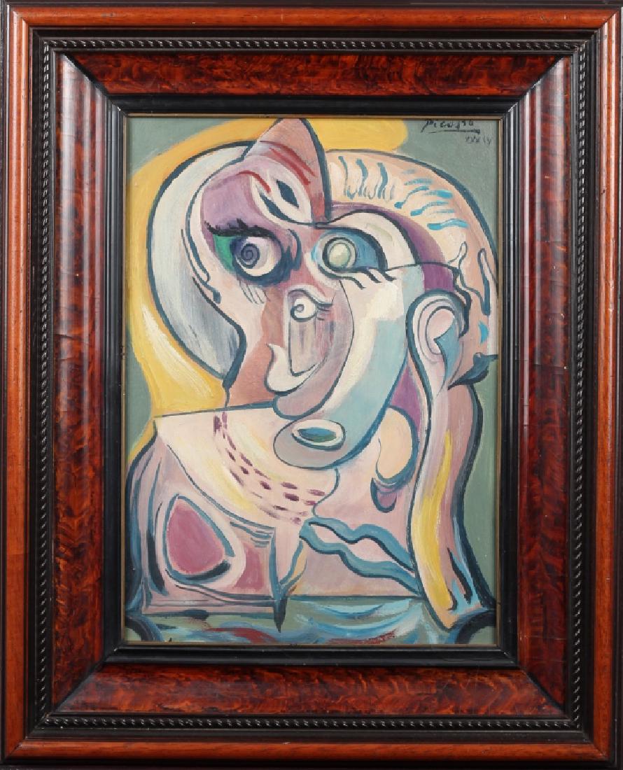 After Pablo Picasso Spanish (1881-1973) Oil on Board (1 of 12)