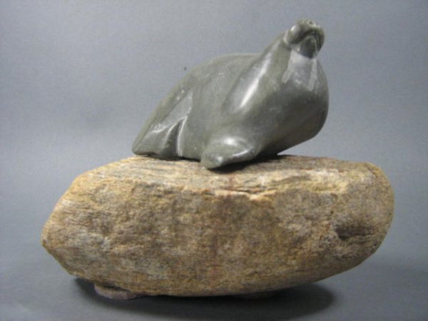 Inuit Stone Carving Walrus