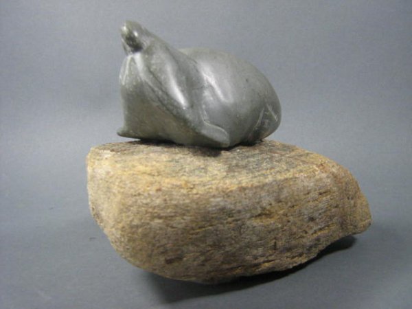 Inuit Stone Carving Walrus - 2