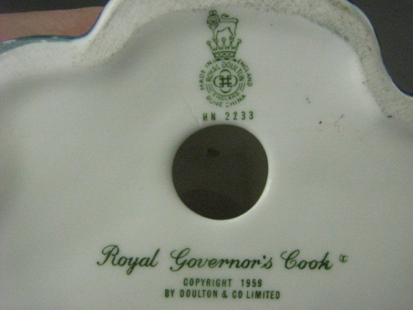 Royal Doulton Figurine Royal Governors Cook Willi - 2