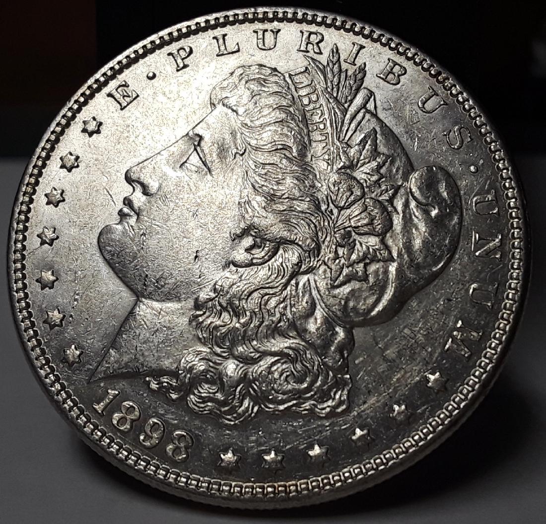 1898 US Morgan Silver Dollar: 1898 US Morgan Silver Dollar