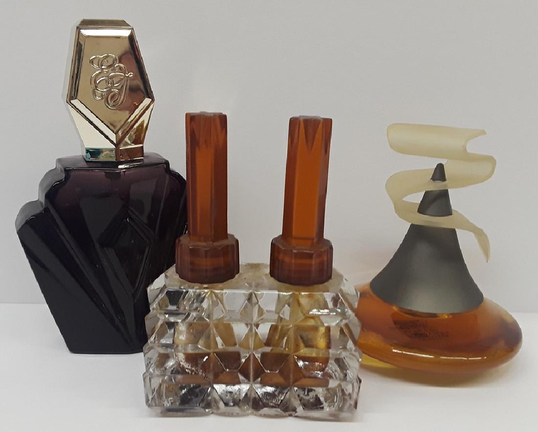 Lot of 3 Vintage Perfume Bottles: Romeo Gigli, Elizabeth Taylor Passion, the Other is unmarked
