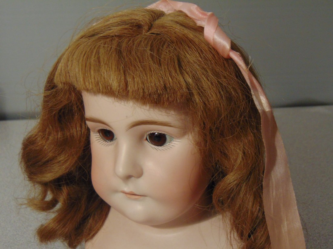 ANTIQUE HUMAN HAIR DOLL WIG FOR JUMEAU (1 of 4)