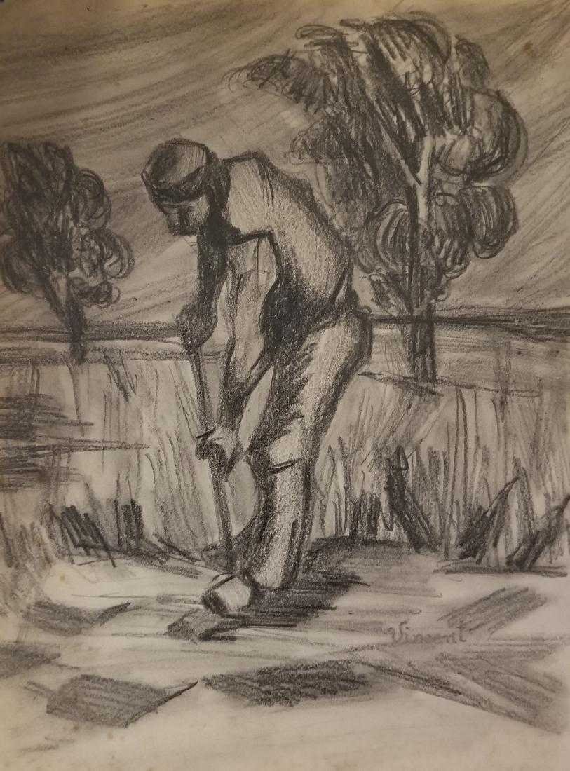 Vincent Van Gogh Graphite Drawing (1853-1890) (1 of 1)