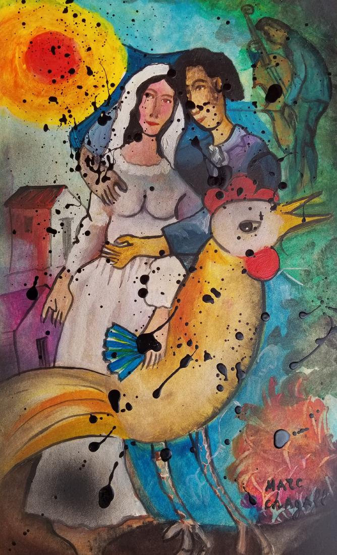 Marc Chagall Drawing RUSSIAN French Painting(1887-1985) (1 of 1)