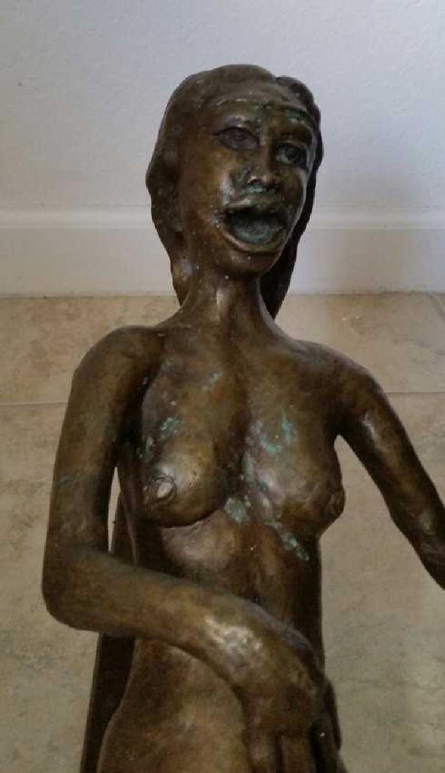Bronze Figure Sculpture Antique PM Woman (1 of 6)