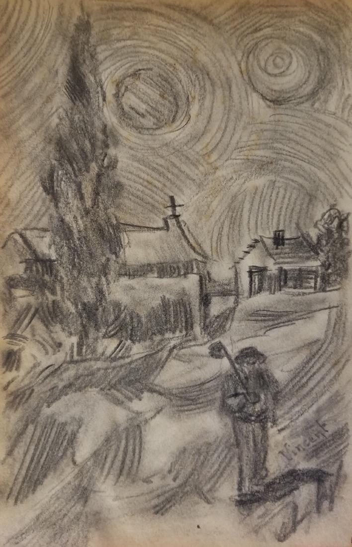 VINCENT VAN GOGH PENCIL AND GRAPHITE ON PAPER (1 of 1)