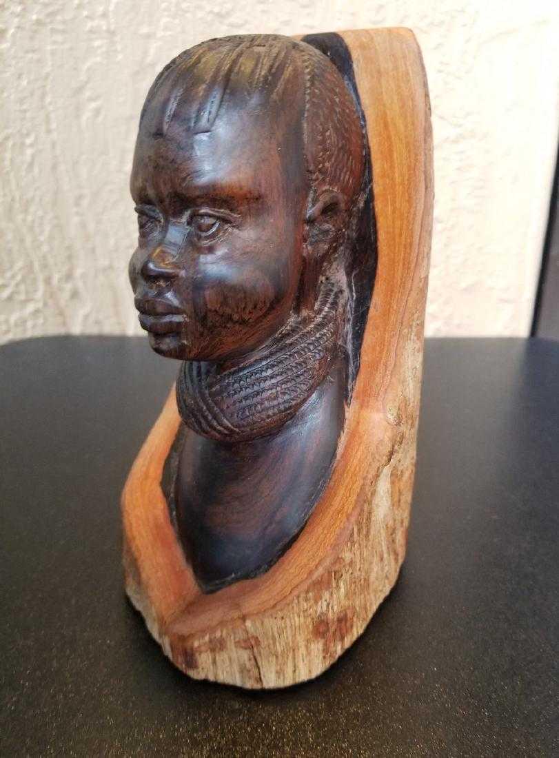 Elizabeth Catlett Woman Wood American-Mexican: Elizabeth Catlett Woman Wood American-Mexican Artist.Hard Wood, Carved Woman, Dimensions: 11 1/2" X 3 3/4" X 2 3/4". Private Collection Latin America. Attributed to: Elizabeth Catlett (b. April 15, 19