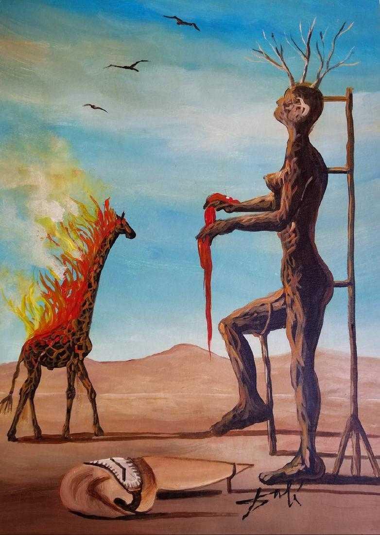 Salvador Dali Spanish Surrealism Art Drawing 1904-1989 (1 of 1)