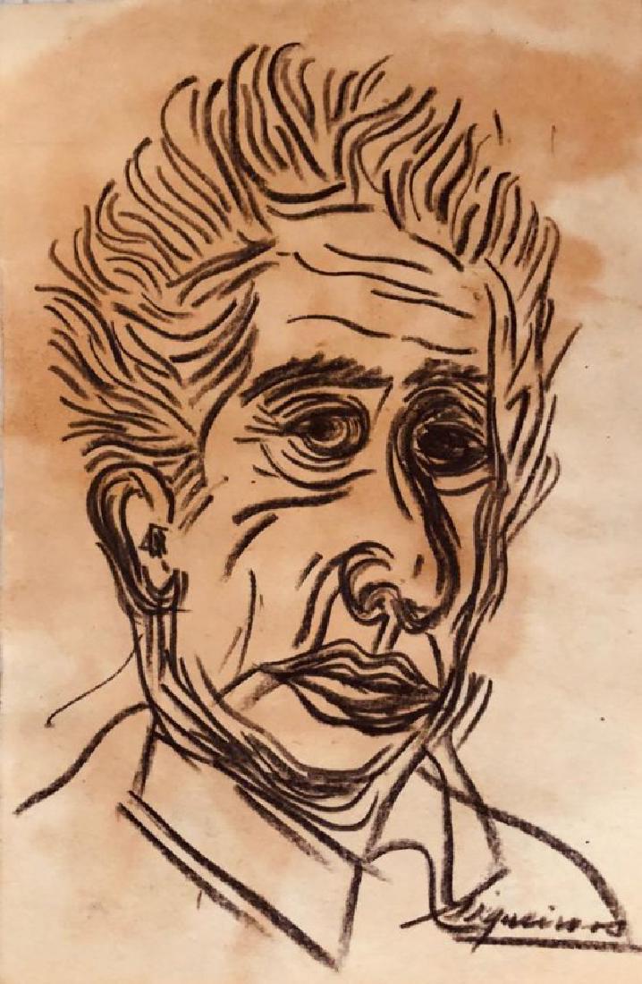 David Alfaro Siqueiros Mexican Art Drawing Mixed Media (1 of 1)