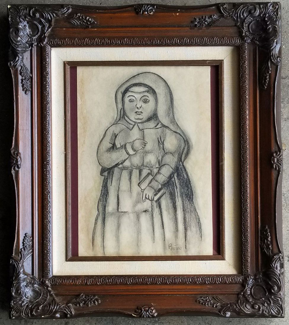 Fernando Botero Mixed Media on Paper Signed Colombian (1 of 1)