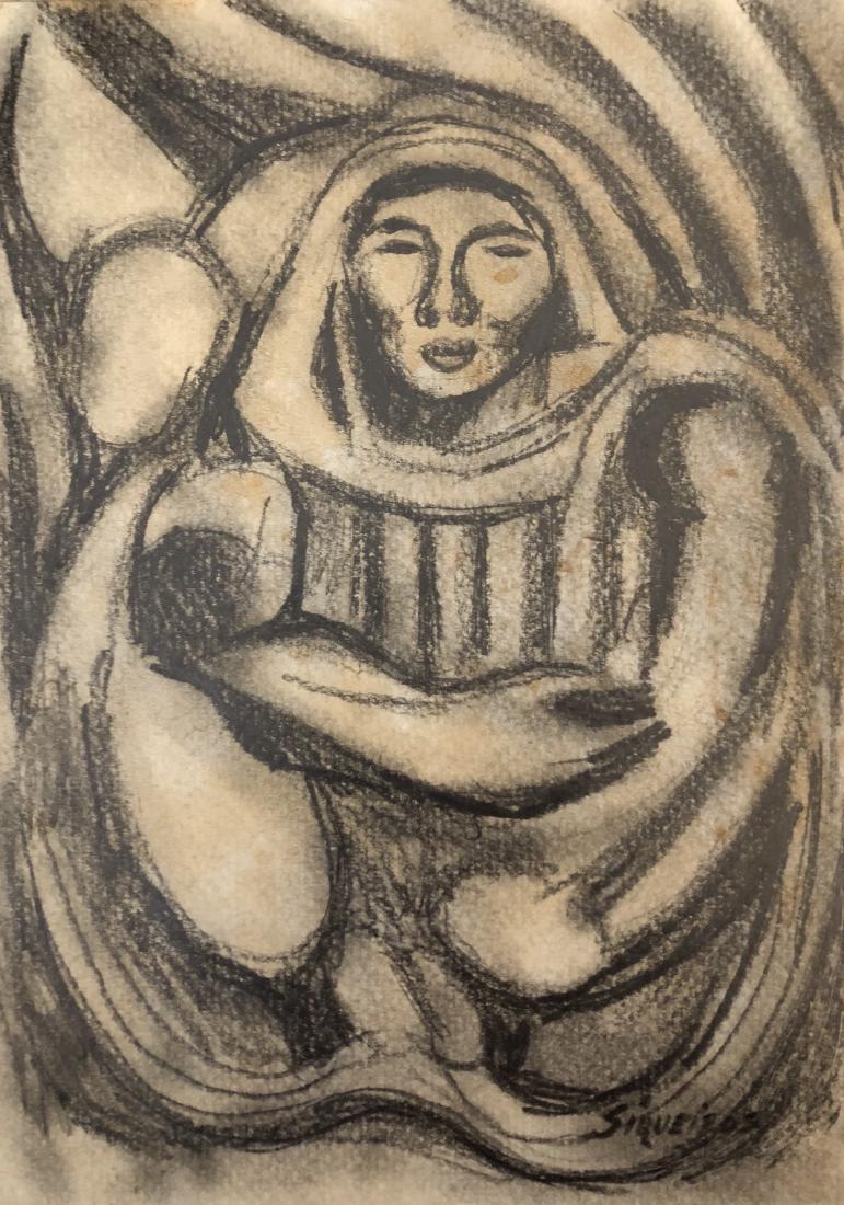 David Alfaro Siqueiros Mexican Art Drwaing (1 of 1)