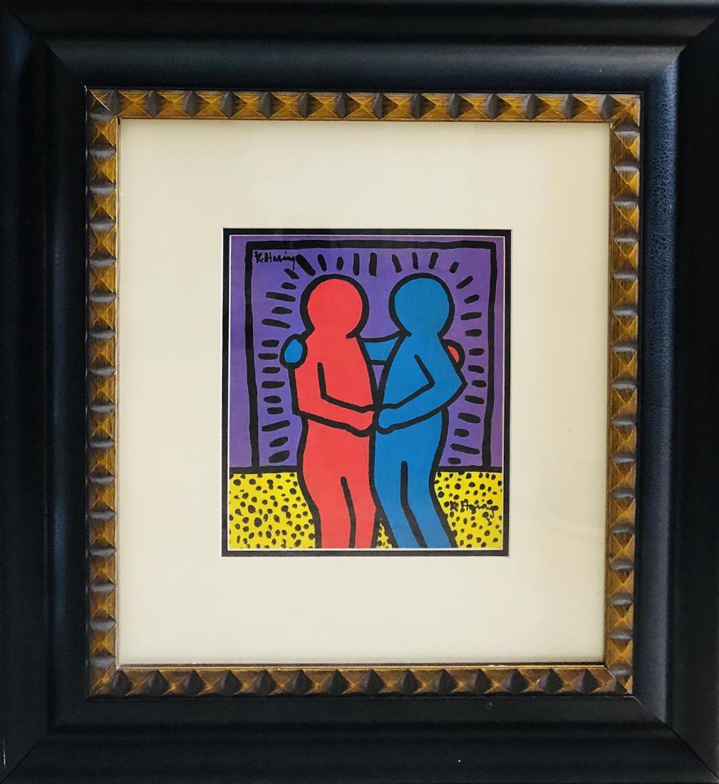 Keith Haring Mixed Media On Board (1958-1990) (1 of 2)