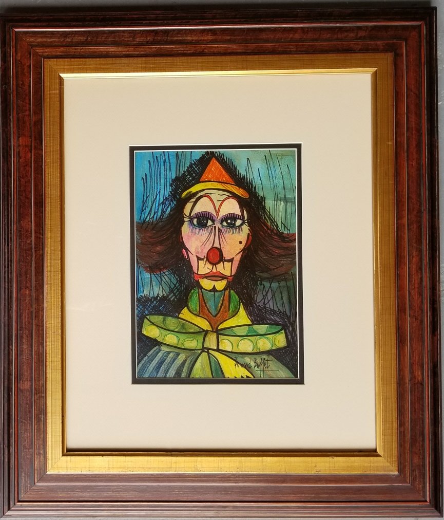 Bernard Buffet Mixed Media Expressionist French 1928-19 (1 of 1)