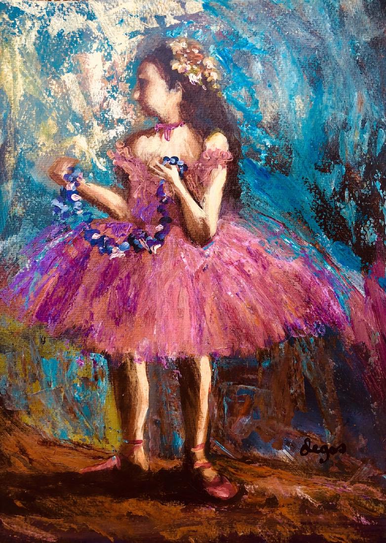 EDGAR DEGAS MIXED MEDIA BAILARINA (1 of 2)