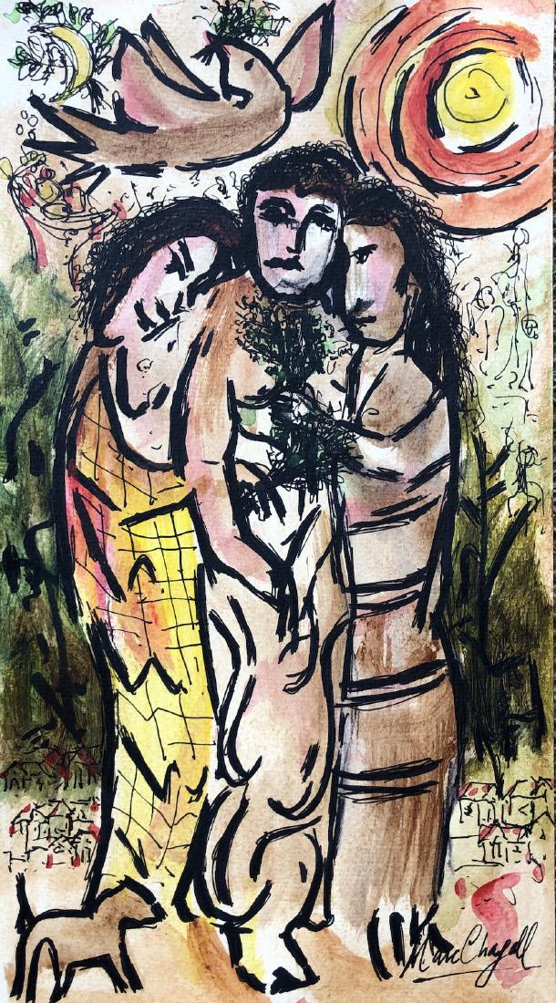 Marc Chagall Drawing RUSSIAN French Painting(1887-1985) (1 of 2)
