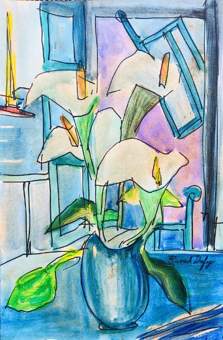 Raoul Dufy Mixed Media Drawing (1877-1953) (1 of 2)