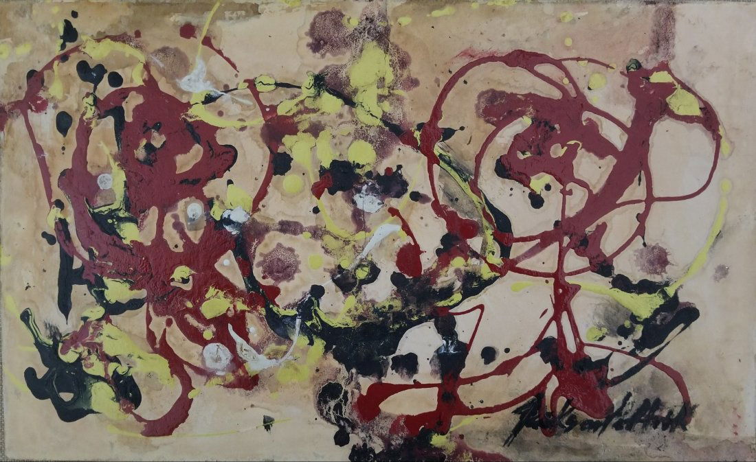 Jackson Pollock Abstract Expressionism American Signed (1 of 1)