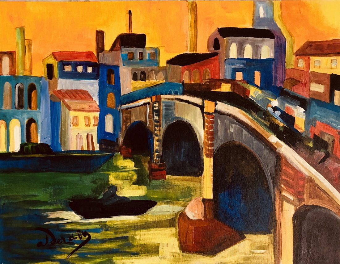 Andre Derain Watercolor Lanscape French Art (1880-1954) (1 of 1)