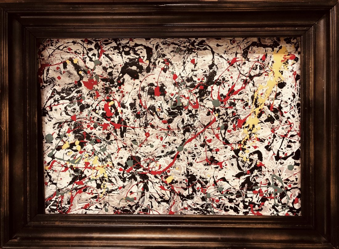 Jackson Pollock American Abstract Expressionist Canvas (1 of 2)