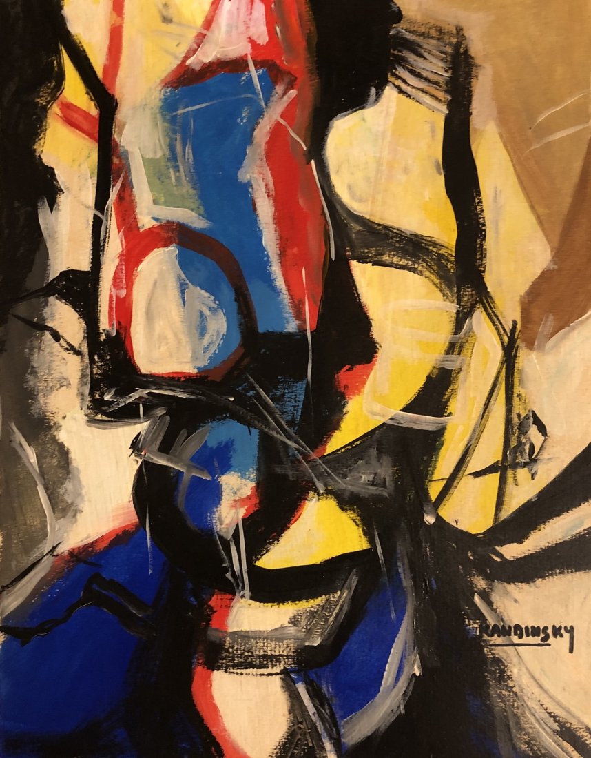 Wassily Kandinsky Mixed Media French Russian Abstract (1 of 1)