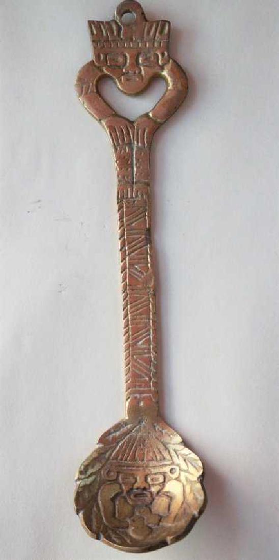 BRONZE GILT DECORATIVE SPOON