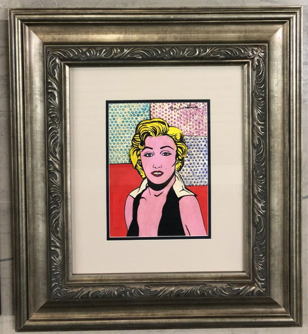 Roy Lichtenstein Mixed Marilyn Monroe Pop Signed (1 of 1)