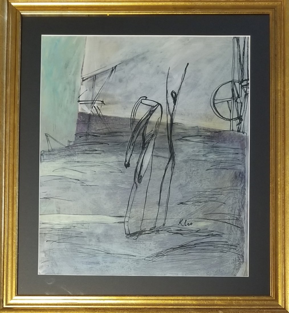 Paul Klee Expressionism Abstract Swiss German Style of: This lot consists of a hand painted mixed media on paper in the style of Paul Klee. Paul Klee ( Swiss German, 18 December 1879 - 29 June 1940). Paul Klee was a Swiss-German artist. His highly individu