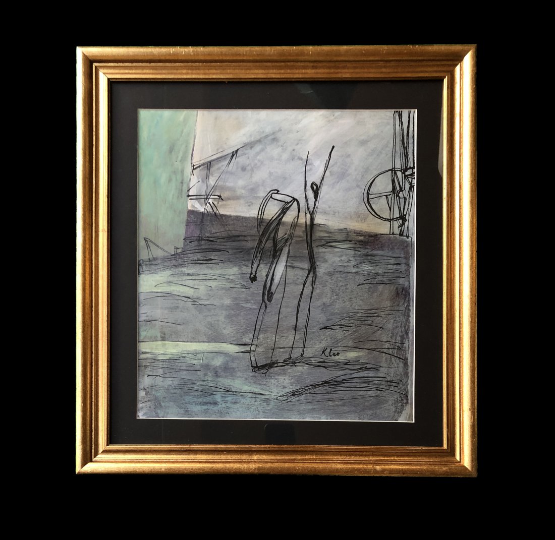 Paul Klee Expressionism Abstract Swiss German Style of: This lot consists of a hand painted mixed media on paper in the style of Paul Klee. Paul Klee ( Swiss German, 18 December 1879 - 29 June 1940). Paul Klee was a Swiss-German artist. His highly individu