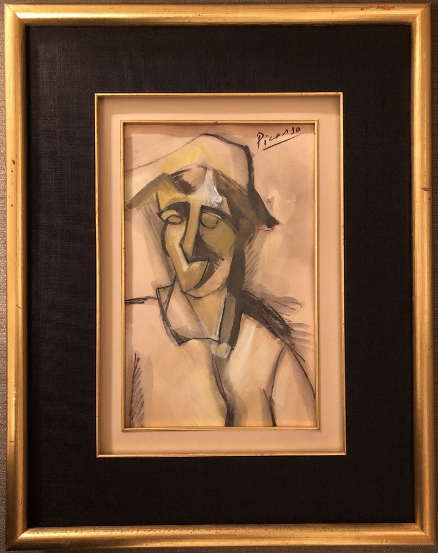 Pablo Picasso Spanish Cubism (1881-1973) Head of Women: This lot consists of a hand drawn graphite and on paper in the style of Pablo Picasso. Pablo Picasso (25 October 1881-8 April 1973) was a Spanish painter, sculptor, printmaker, ceramicist, stage desig