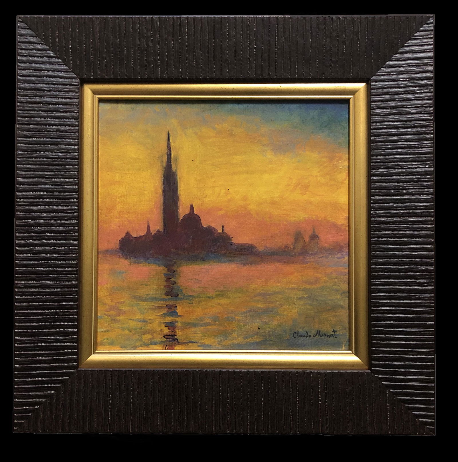 Claude Monet Impressionist French Oil Art Landscape: This lot consists of hand painted impressionism oil on canvas in the style of Claude Monet. The illustration depicts a beautiful landscape in Monet's distinct style. Oscar Claude Monet (14 November 18