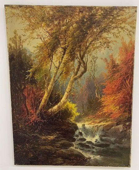 Claude Monet Landscape Impressionist Oil Canvas: This lot consists of hand painted impressionism oil on canvas in the style of Claude Monet. Oscar Claude Monet (14 November 1840 - 5 December 1926) was a founder of French Impressionist painting, and