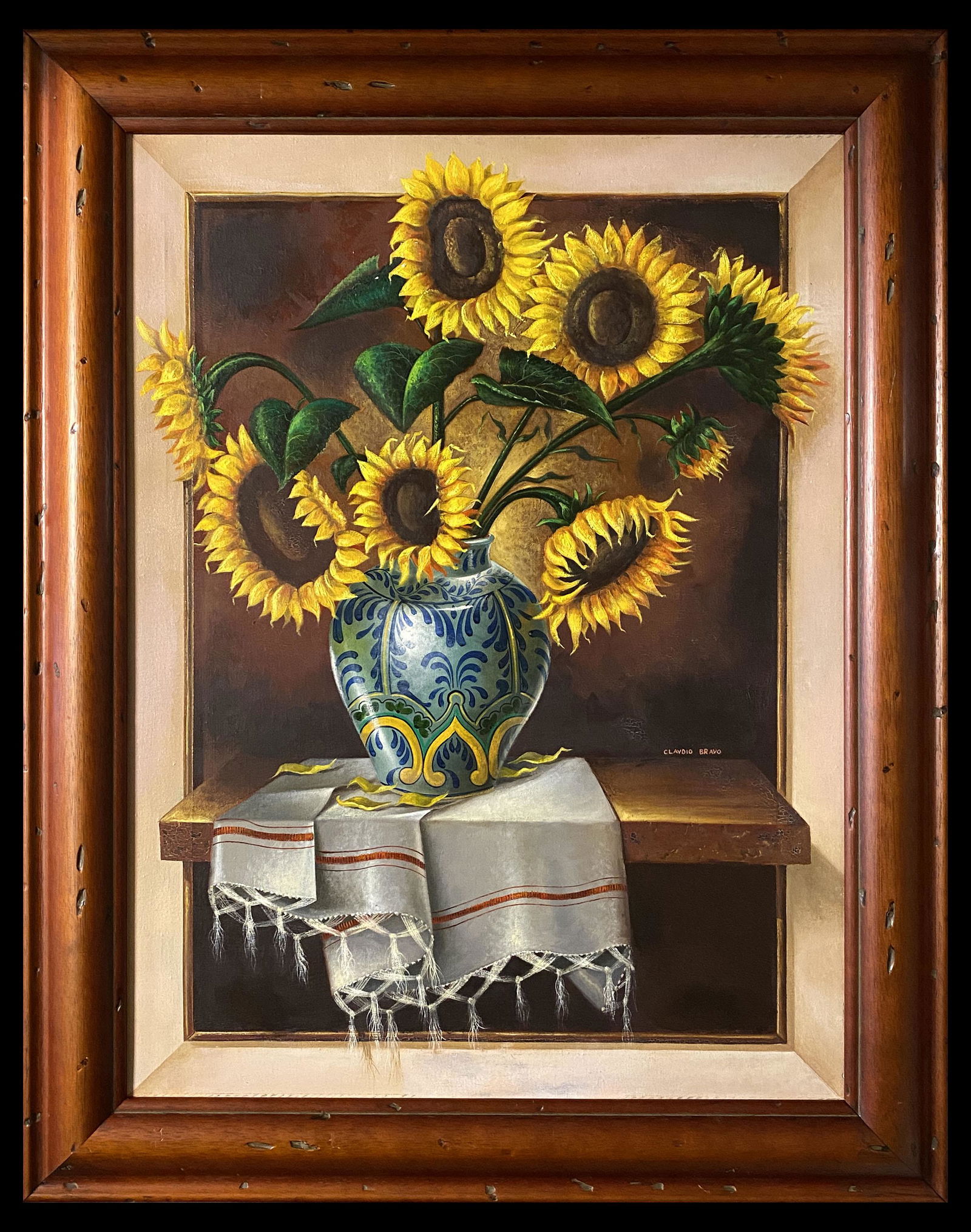 Claudio Bravo Still Life Chile New York Oil Canvas: This lot consists of a hand-painted oil canvas still life.The colorful and vibrant still life is done in the style of Claudio Bravo (November 8, 1936 ÃƒÂƒÃ‚ÂƒÃƒÂ‚Ã‚ÂƒÃƒÂƒÃ‚Â