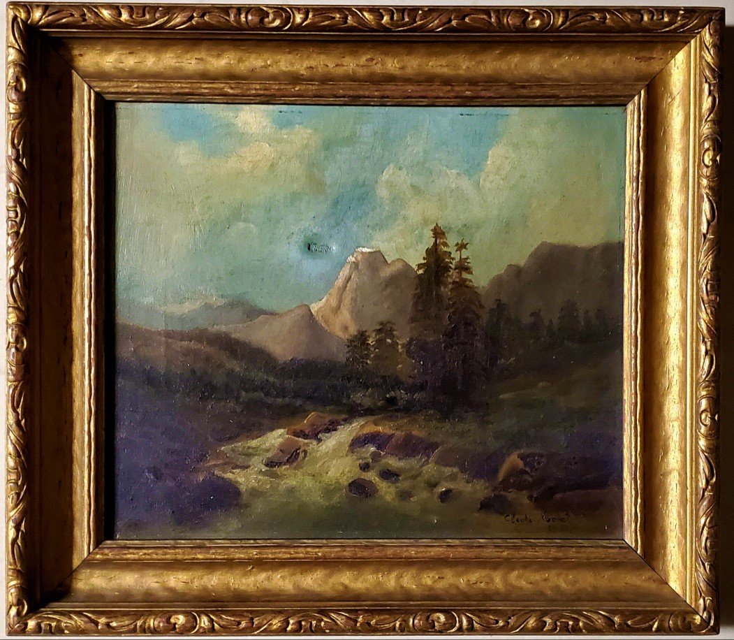 Claude Monet Impressionist Oil Canvas French Landscape: This lot consists of hand painted impressionism oil on canvas in the style of Claude Monet. The lot depicts a masterpiece impressionist seascape boat landscape around France.Oscar Claude Monet (14 Nov