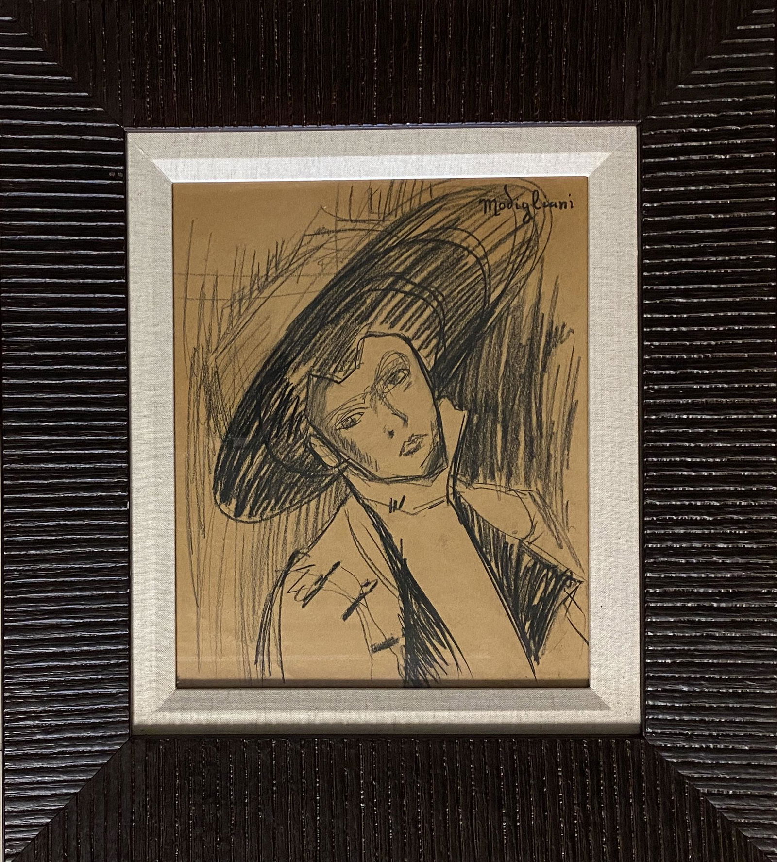 Amedeo Modigliani Portrait Female Women Drawing Italy (1 of 4)