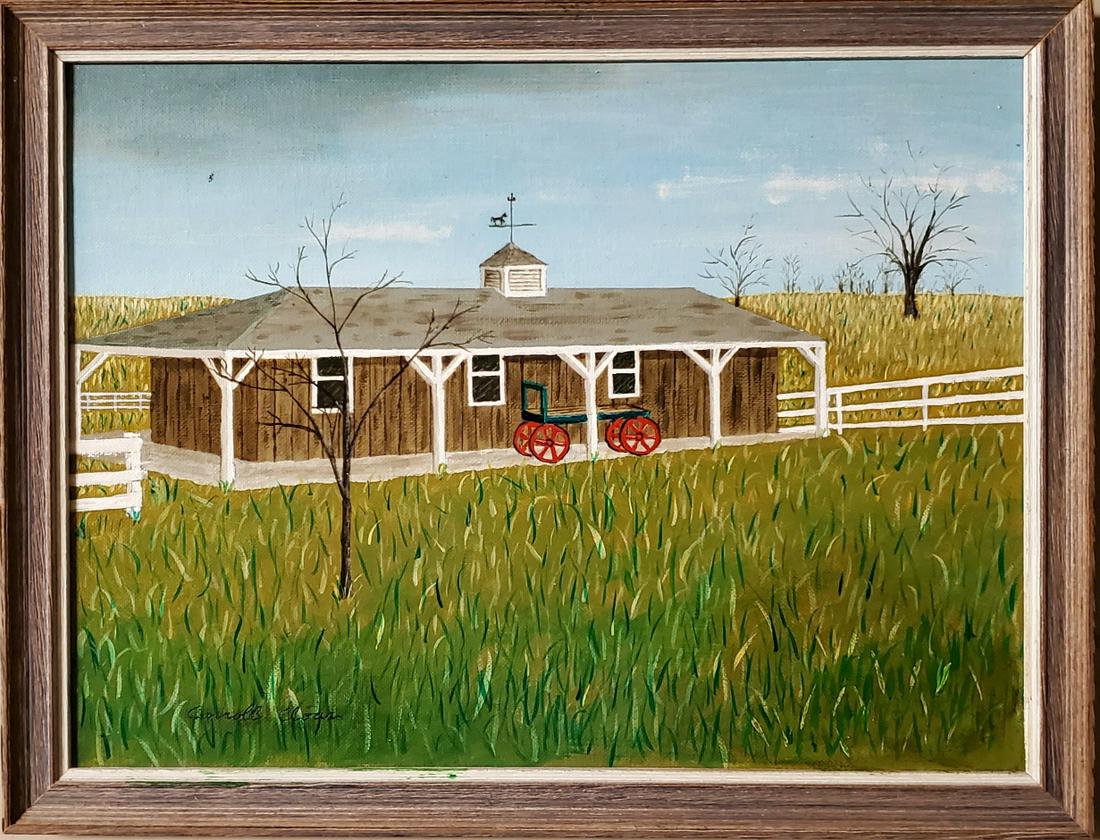 Carroll Cloar Landscape American Southern Oil Canvas (1 of 2)
