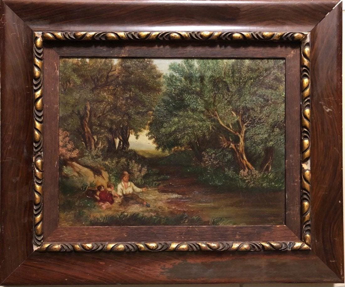 Vincent Van Gogh Oil Canvas Landscape Dutch 19th C. (1 of 7)