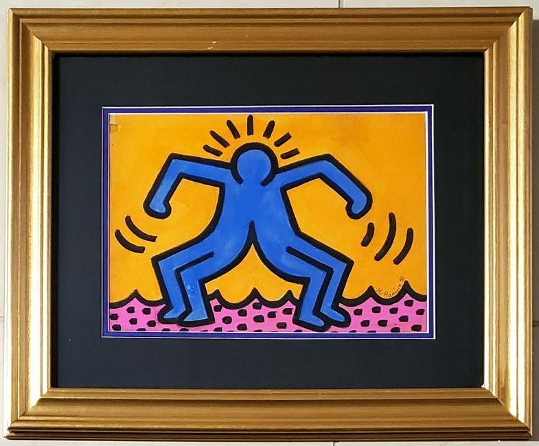 Keith Haring American Pop Art New York hand painted (1 of 2)