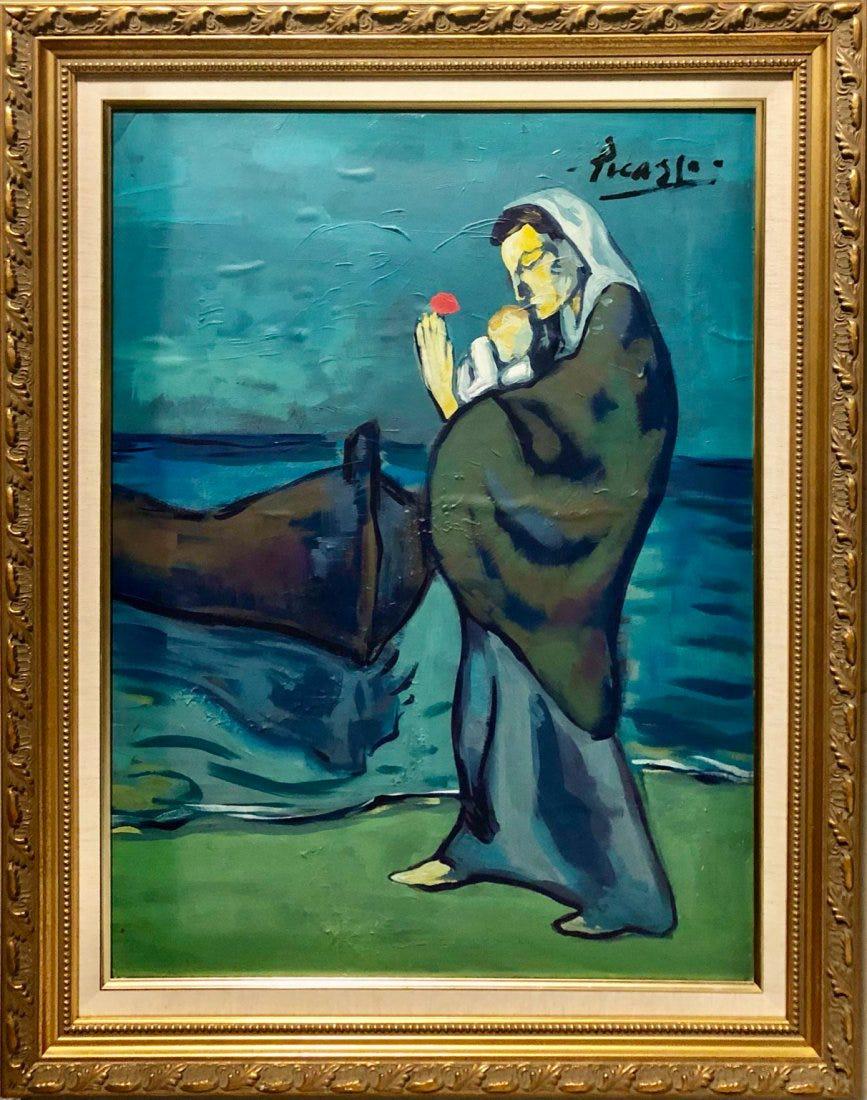 Pablo Picasso Spanish Landscape Blue Period Maternity (1 of 1)