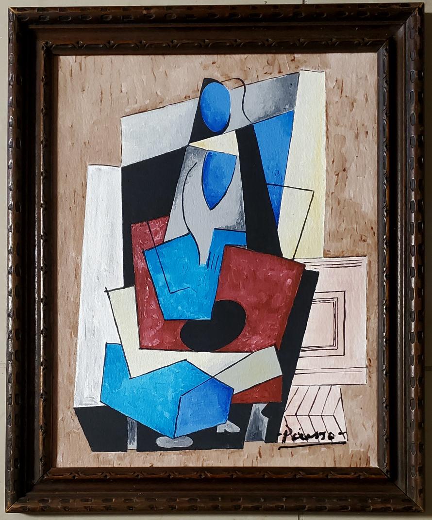 Pablo Picasso Spanish Cubism Abstract Figurative Oil C (1 of 3)
