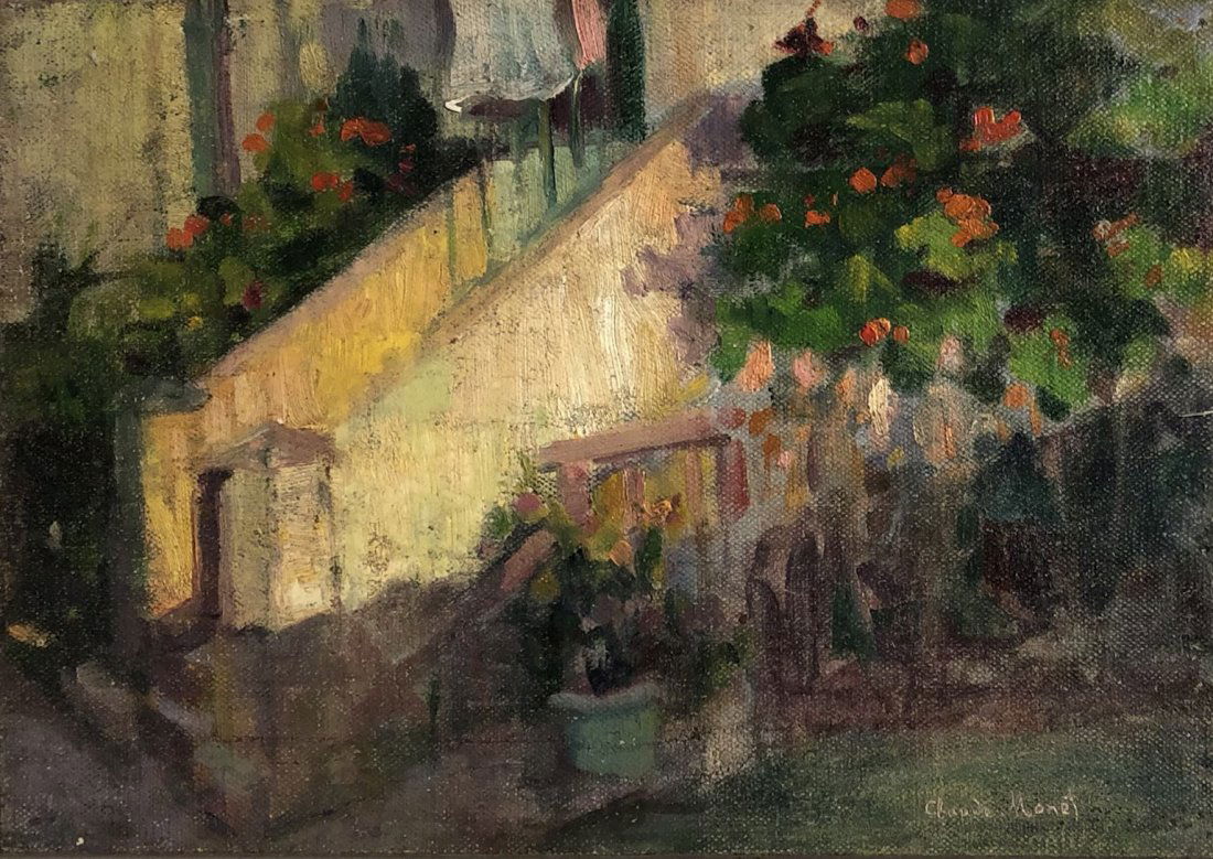 Claude Monet Impressionist Landscape French Oil Canvas (1 of 2)