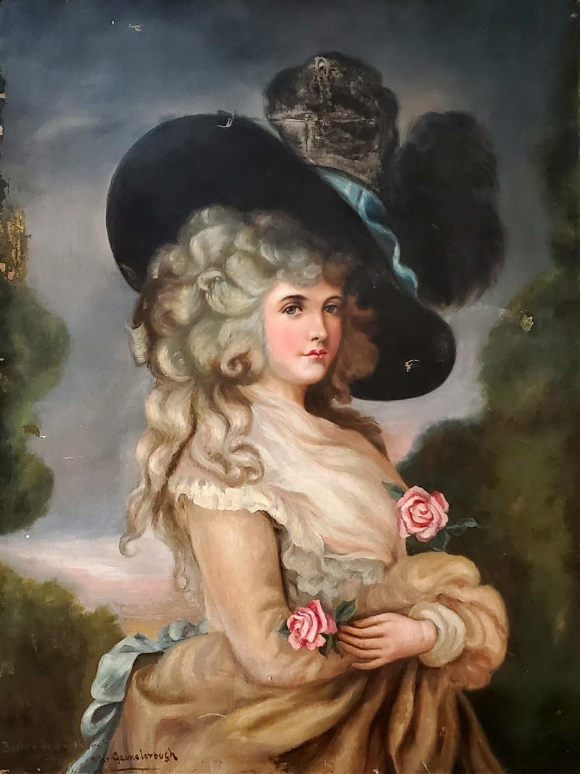 Thomas Gainsborough Canvas After Portrait Lady Female (1 of 8)