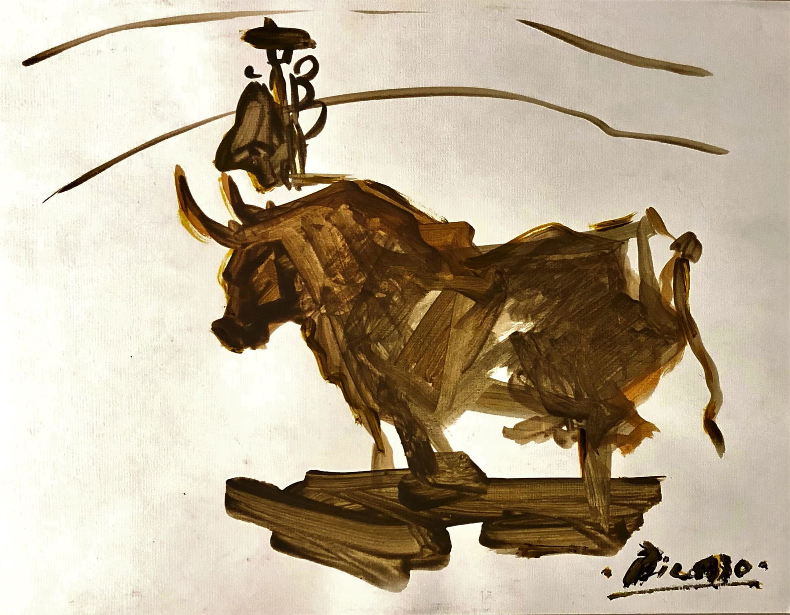 Pablo Picasso Quixote Bull Torero Cubist Spanish (1 of 1)