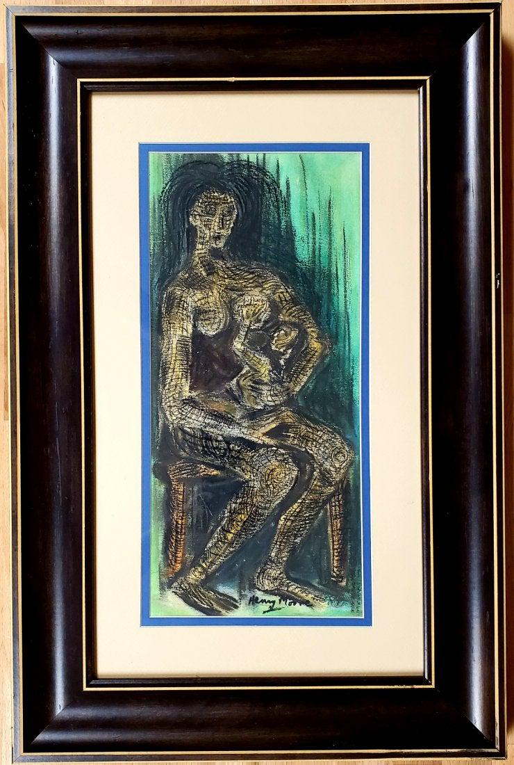 Henry Moore Maternity Drawing Motherhood Child Women (1 of 1)
