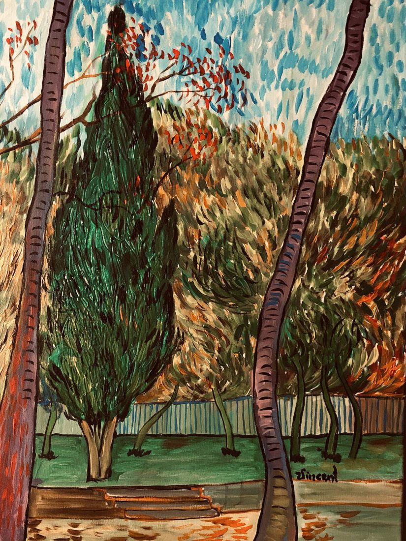 Vincent Van Gogh Landscape Dutch Impressionist Oil Canvas (1 of 1)