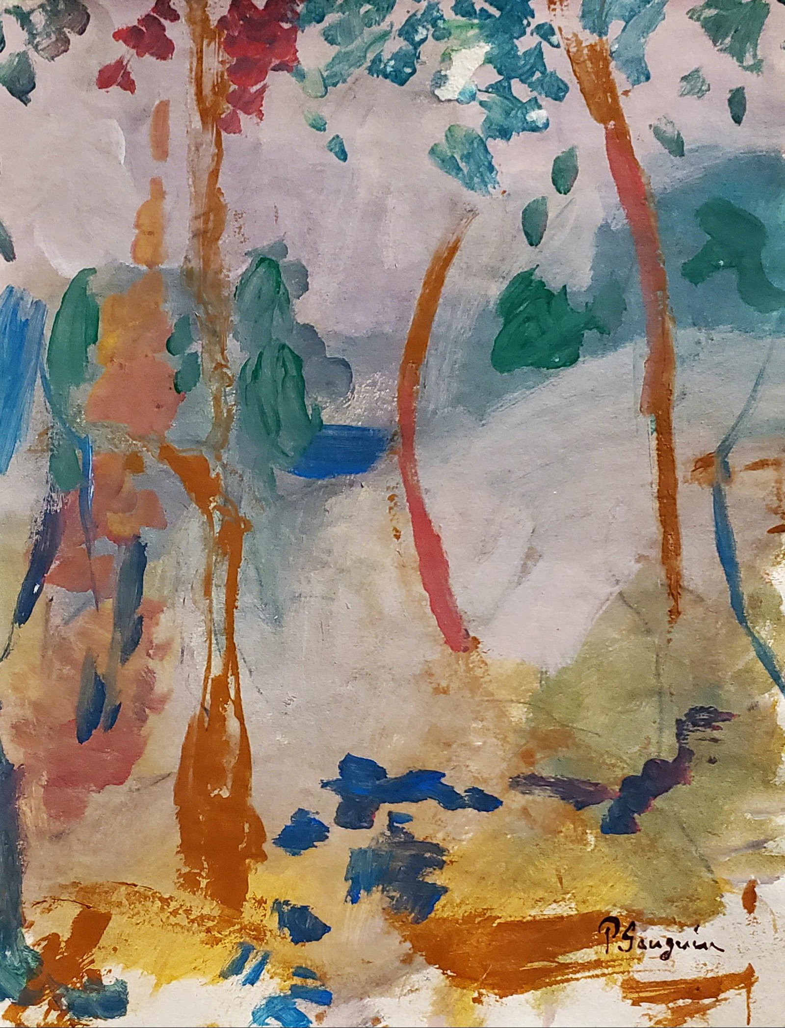 Paul Gauguin Studio Landscape Impressionist Absrtract (1 of 1)