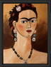 Frida Kahlo Mexican Diego Rivera Era Portrait Self Muralist Art Oil on canvas.