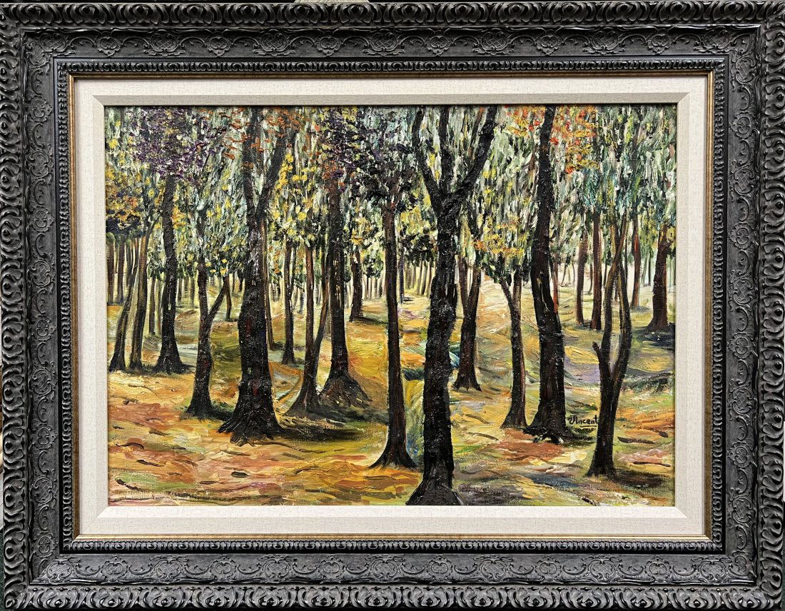 Vincent Van Gogh Dutch French Impressionist style of Monet Manet Large oil on canvas (1 of 11)